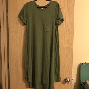 Olive Green Lularoe Carly Dress